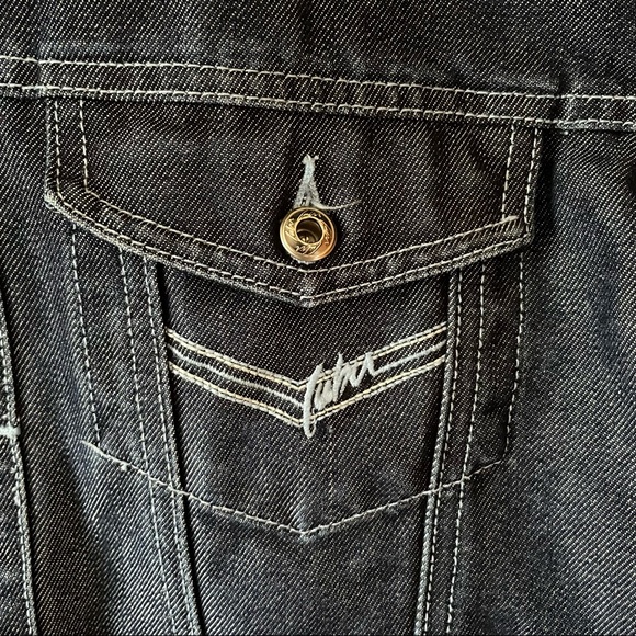 Fubu the Collection Blue Jean Jacket - Picture 8 of 10